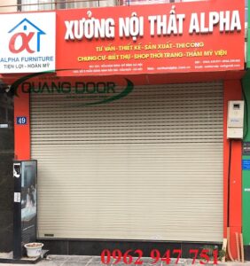 Mẫu cửa cuốn Quangdoor 2021